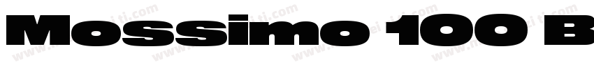 Mossimo 100 Black字体转换
